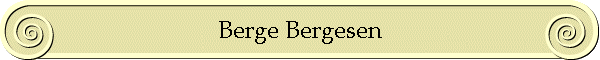 Berge Bergesen